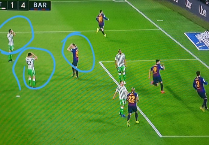 Pogledajte rekacije golmana i igrača Betisa i Barce nakon Messijeva remek-djela