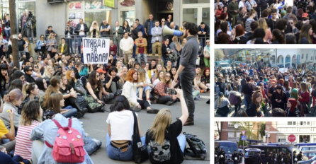 "NAŠEG PAVLA SU ZLOUPOTRIJEBILI I VLAST I OPOZICIJA": Učenici Filološke gimnazije tražili oslobađanje druga uhapšenog zbog upada u RTS!