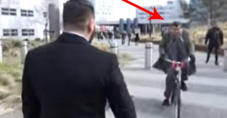 Uoči izricanja presude KARADŽIĆU pojavio se ON i to na biciklu: Niko ga nije prepoznao (VIDEO)