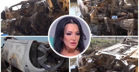 JEZIVE SCENE NAKON SUDARA, OD AUTA GOCE BOŽINOVSKE NIJE OSTALO NIŠTA: Potpuno je izgorio (VIDEO)
