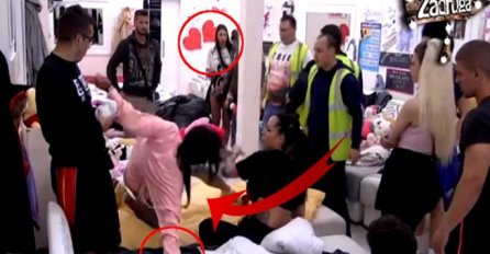 ŠOK NA NECENZURISANOM SNIMKU, OVAJ DETALJ TUČE SVIMA JE PROMAKAO: Jelena Krunić je pored udarca uradila JOŠ GORU stvar!