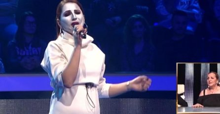 Takmičarka nastupila kao zombi: Glas joj se stegao od maske