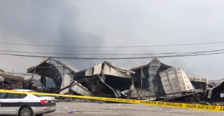 Veliki požar u Gradačcu, izgorila pijaca ARIZONA: Od toga sam hranio porodicu, sada je sve pepeo!