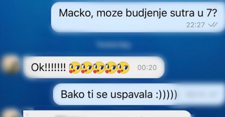 TAMARA JE ZAMOLILA BAKU DA JE PROBUDI U 7, A ONDA JE U 8:15 STIGLA PORUKA: Zbog bakinog SMS-A Srbija plače od smijeha (FOTO)