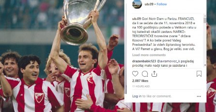 SRBIJANSKA MRŽNJA NEMA GRANICE: Užasna objava legendarnog fudbalera Crvene Zvezde šokirala svijet! On je slavio paljenje Notre-Damea i poručio je...