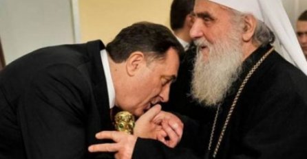 Počeo sastanak patrijarha Irineja i Dodika u Beogradu