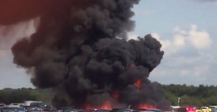 ČULA SE JAKA EKSPLOZIJA: Kuklja crni dim u blizini  aerodroma, vatrogasaci na licu mjesta