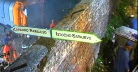 SRUŠEN ČUVENI ZID KOJI JE U NADREALISTIMA DIJELIO SARAJEVO NA ISTOČNO I ZAPADNO