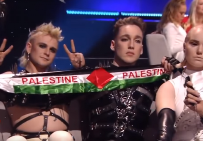 Skandal u finalu: Islanđani su mahali palestinskim zastavama dok su Madonnini plesači na leđima imali zastave Izraela i Palestine
