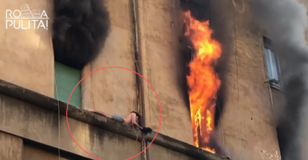 POŽAR JE GUTAO ZGRADU, A POGLEDAJTE ŠTA OVAJ MUŠKARAC RADI: Snimka je obišla svijet!