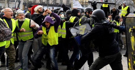 BRISEL: Na protestima "žutih prsluka" sukobi demonstranata i policije