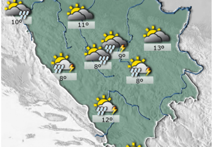 VREMENSKA PROGNOZA: Evo kakvo vrijeme nas očekuje sutra 