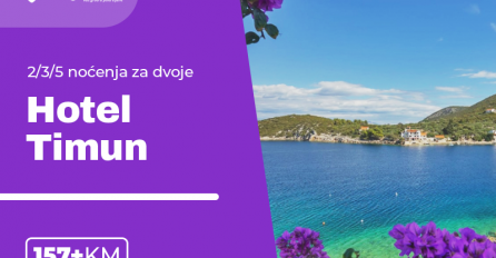 Uživajte na jednom od najljepših otoka Mediterana i Hotelu Timun*** smještenom tik uz more!
