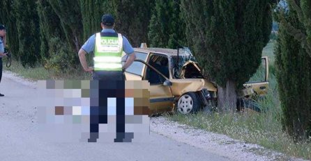 STRAHOTA U HRVATSKOJ: Automobilom se zabili u stablo, jedan poginuo, drugi ozlijeđen