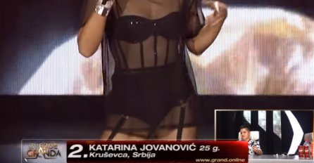 KATARINA IZAŠLA NA SCENU U HALTERIMA, A JELENA KARLEUŠA JOJ JE BILA PLESAČICA: Takmičarka ZG zapalila masu, a evo zbog čega je na kraju PLAKALA! (VIDEO)