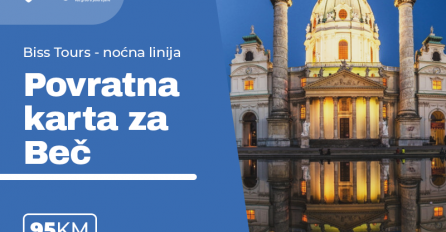Povratna karta na relaciji Sarajevo - Beč sa agencijom Biss Tours za polaske do 10.07.2019.