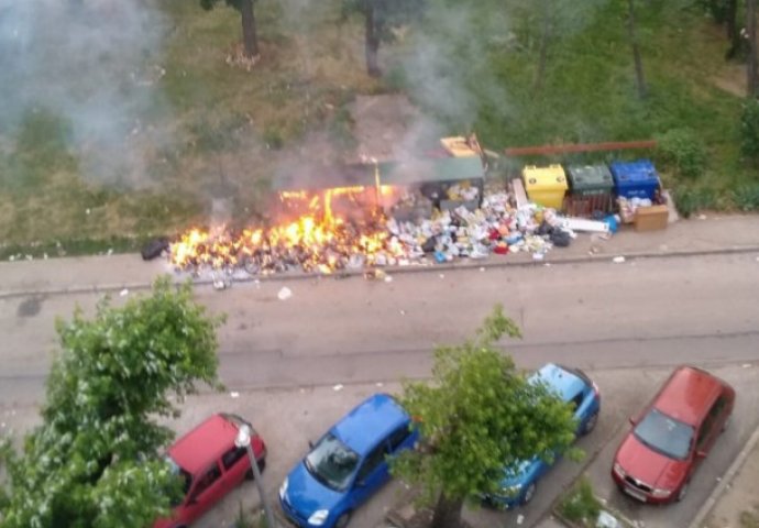 Gorjelo smeće na više lokacija u Mostaru