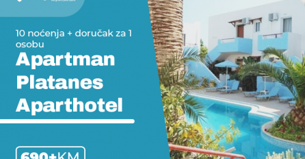 Posjetite ostrvo Krit - najveće ostrvo u Grčkoj i provedite odmor u APARTMAN PLATANES APARTHOTEL-u!