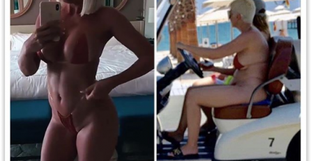 KARLEUŠA BEZ FOTOŠOPA OVAKO IZGLEDA: UHVAĆENA NA ODMORU, STOMAK U PRVOM PLANU! FOTO