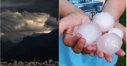 NI NAJSTARIJI STANOVNICI NE PAMTE OVAKVO NEVRIJEME, PADAO GRAD VELIČINE TENISKIH LOPTICA: Lomio sve pred sobom, pogledajte STRAVIČNE PRIZORE (FOTO)