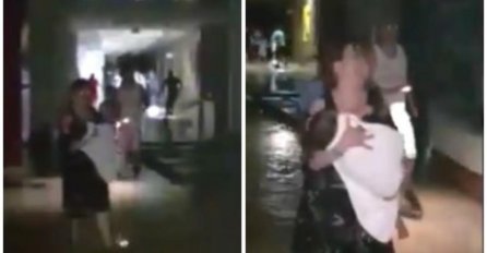 POTRESNI SNIMCI, OLUJA POHARALA GRČKU: A ono što je radila ova žena sa BEBOM, rastužilo je region (VIDEO)