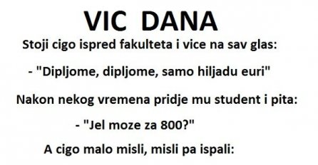VIC : Cigo prodaje dipljome