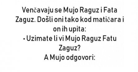VIC : Vjenčanje Muje Raguz i Fate Zaguz