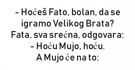 VIC: Mujo i Fata se igraju Velikog Brata