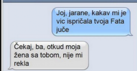 KAD FATA ISPRIČA VIC: Pokušao se izvući, ali kraj ga je dotukao, BOLJE DA SELI IZ DRŽAVE!