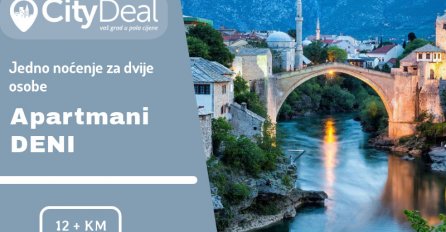 Posjetite predivni Mostar i odmorite se u udobnim apartmanima DENI - noćenje za dvije osobe!
