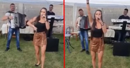 SVE SMO VIDJELI, ALI OVAKVU PEVALJKU NA SVADBI NE: Kad je krenula pjesma VOLIM MOMKE KOJI PIJU RAKIJU, izvadila je pištolj, a onda opšta POMETNJA (VIDEO)