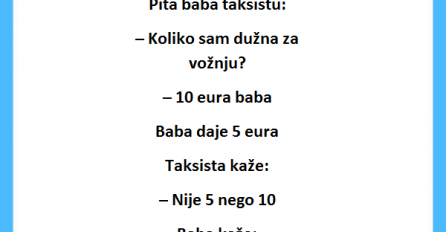 Vic: Baba u taksiju