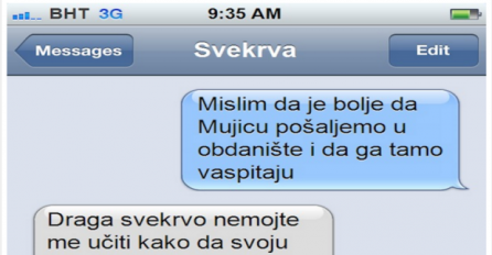 CHAT DANA: Svekrva joj pametovala oko odgoja djece a onda je  snaha URNEBESNIM ODGOVOROM zauvijek joj začepila usta