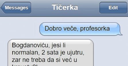 SREDNJOŠKOLAC POSLAO PROFESORICI SMS U 2 UJUTRO: Ona u šoku, ne može da vjeruje šta joj je napisao!