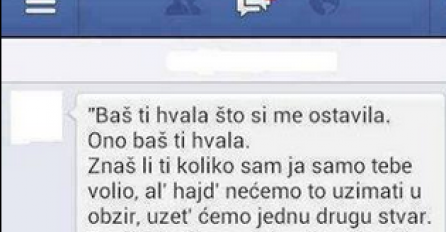 CHAT DANA: Djevojka ga ostavila o onda joj je on poslao ovu poruku! Cijeli region mu se smijao