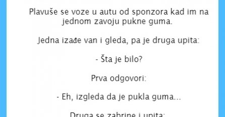 VIC: Plavušama pukla guma