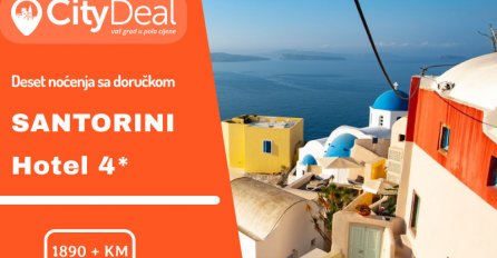 Nezaboravno ljeto na Santoriniju, otoku koji će Vas osvojiti na prvi pogled!
