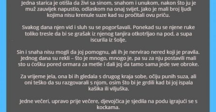 POUČNA PRIČA: Odbacili su staru i bolesnu majku, EVO KAKO IM SE VRATILO