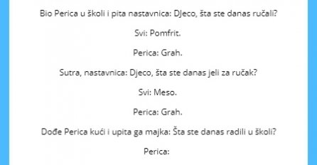 VIC DANA: Perica i grah