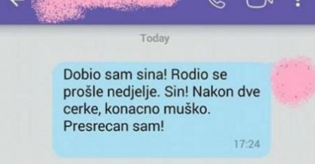 CHAT DANA: Dobio sam sina, dobio sam sina! Ali … na koga liči? URNEBESAN odgovor