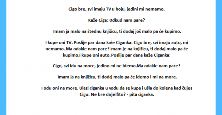 VIC: Ciga sa ženom na moru