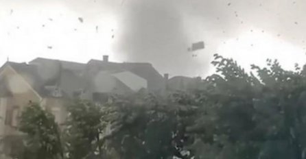 TORNADO GUTA EVROPU, NEMAN IDE PREMA NAMA: Pijavica DIVLJALA, uništila automobile i drveće, objavljeni snimci užasa