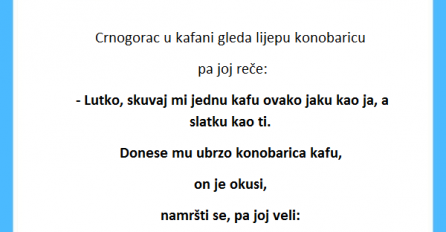 VIC: Crnogorac u kafani šarmira konobaricu