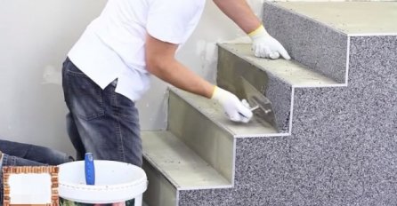 Preko starih pločica na terasi izlijte kameni tepih: pogledajte novi trend za pod za balkon i stepenište