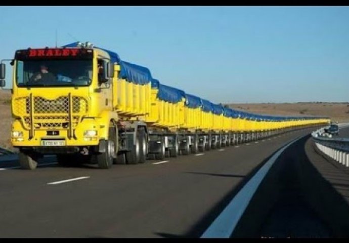 KAMION ILI VOZ?! DIV KOJI HARA CESTOM: Pogledajte kako izgleda najduži kamion na svijetu (VIDEO)