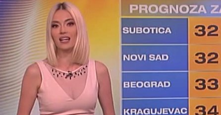 VODITELJICA VREMENSKE PROGNOZE DOŠLA NA POSAO SAMO 3 MJESECA NAKON POROĐAJA: Veljkova bivša nije koristila porodiljsko, SVI BULJE U NJEN STOMAK!