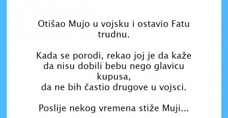 VIC DANA: Mujo otišao u vojsku