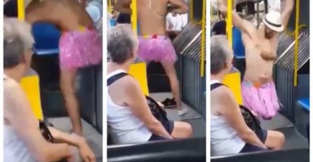 BEOGRAĐANI NISU VJEROVALI ŠTA SE DOGAĐA, ČOVJEK JE UŠAO U AUTOBUS I POČEO SE SKIDATI: Ono što je sljedeće uradio posmatrali su u ŠOKU (VIDEO)