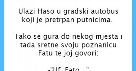VIC DANA: Haso i Fata u prepunom autobusu