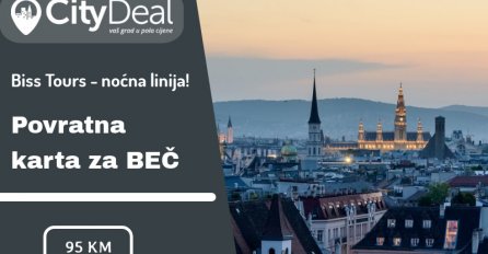 Povratna karta na relaciji Sarajevo - Beč sa agencijom Biss Tours za polaske do 10.10.2019.